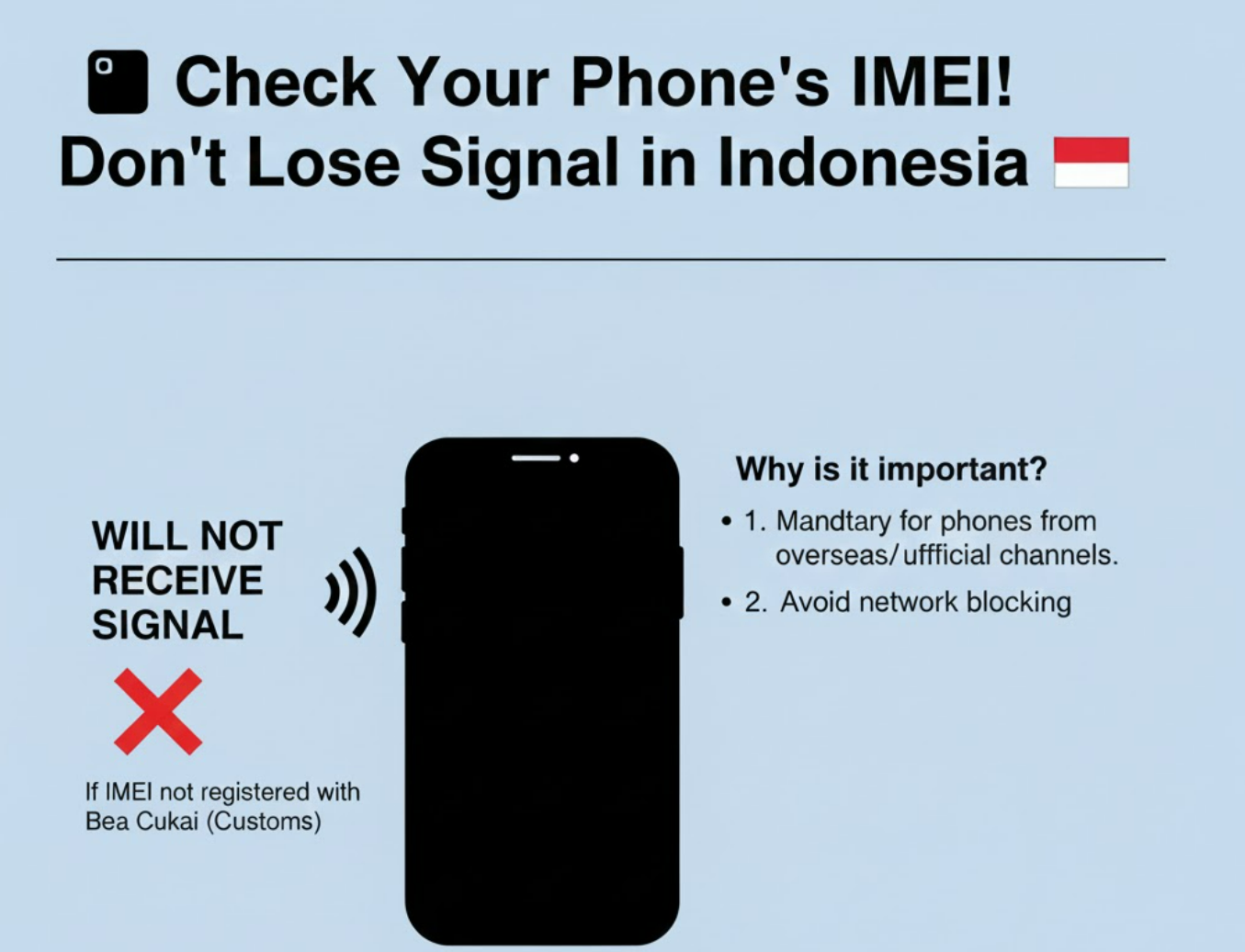 Check IMEI Bea Cukai Indonesia